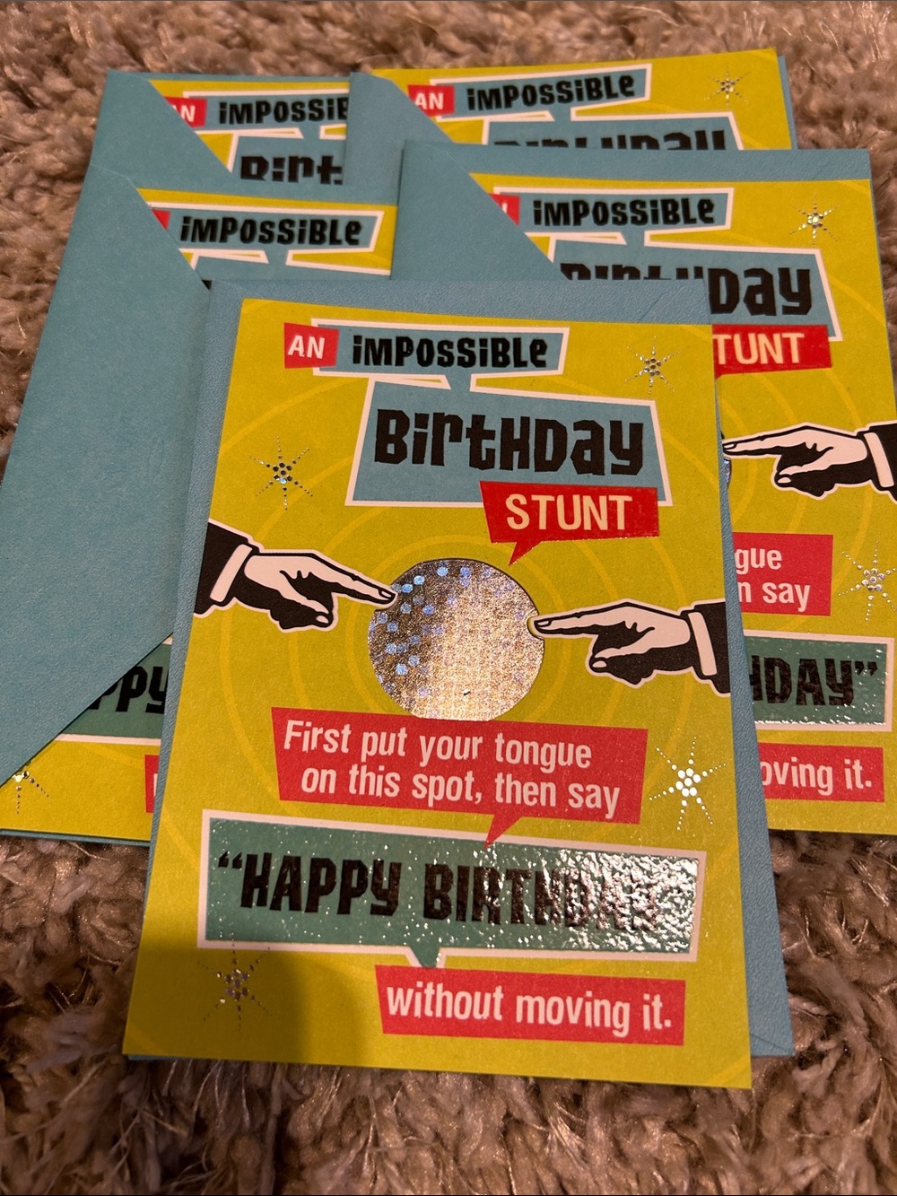 Birthday Stunt Greeting Card - 5 pack